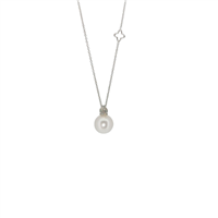 Necklace Recarlo Woman in White Gold Perla 0.05 Ct XD263/0950 - XD263/0950